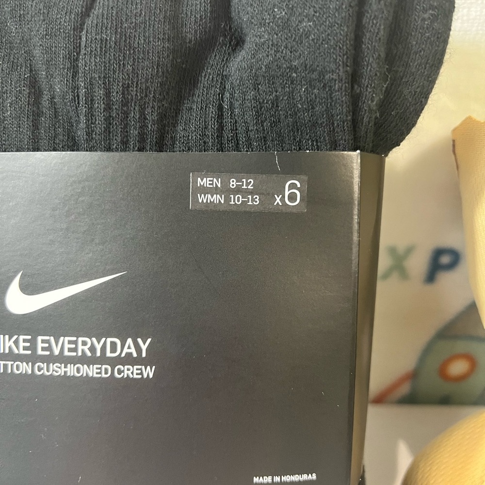 NIKE EVERYDAY COTTON CUSHIONED CREW WITH DRI-FIT TECHNOLOGY!!! - Picture 7 of 10